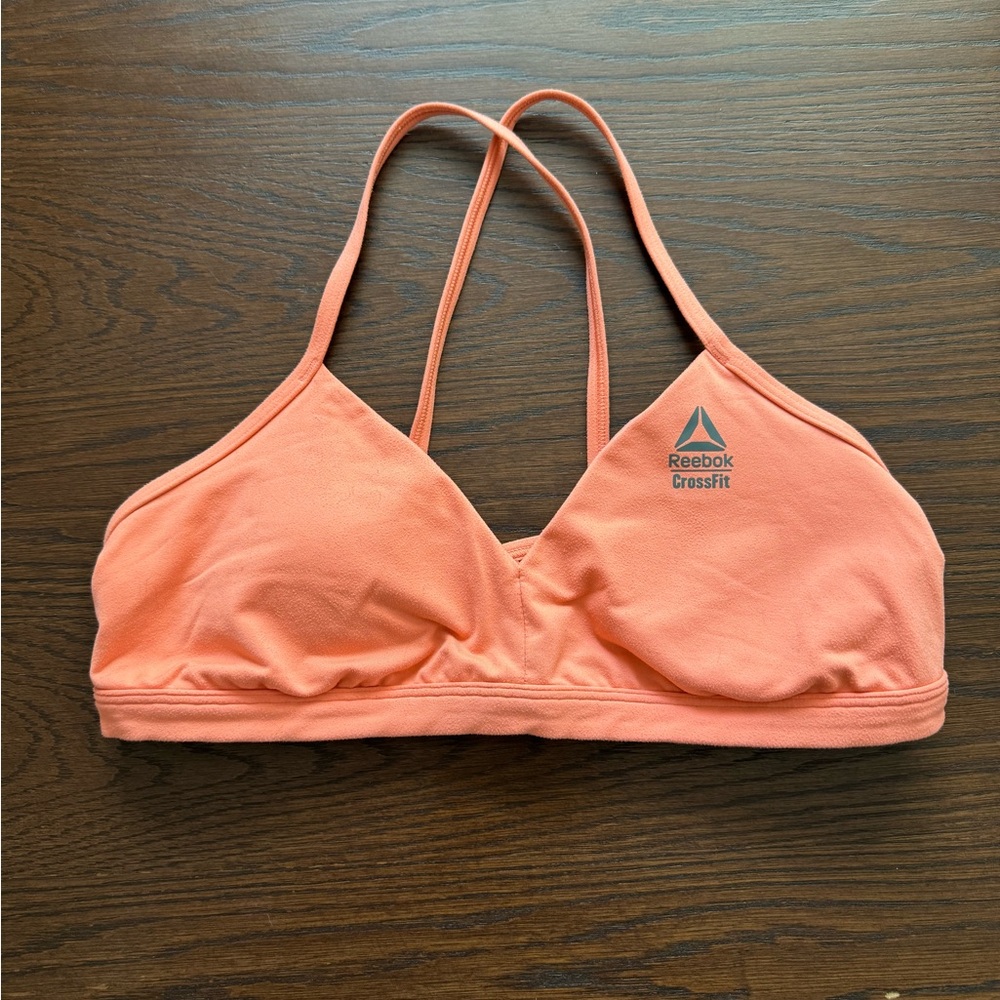 Reebok Women’s CrossFit Micro Sports Bra - Coral